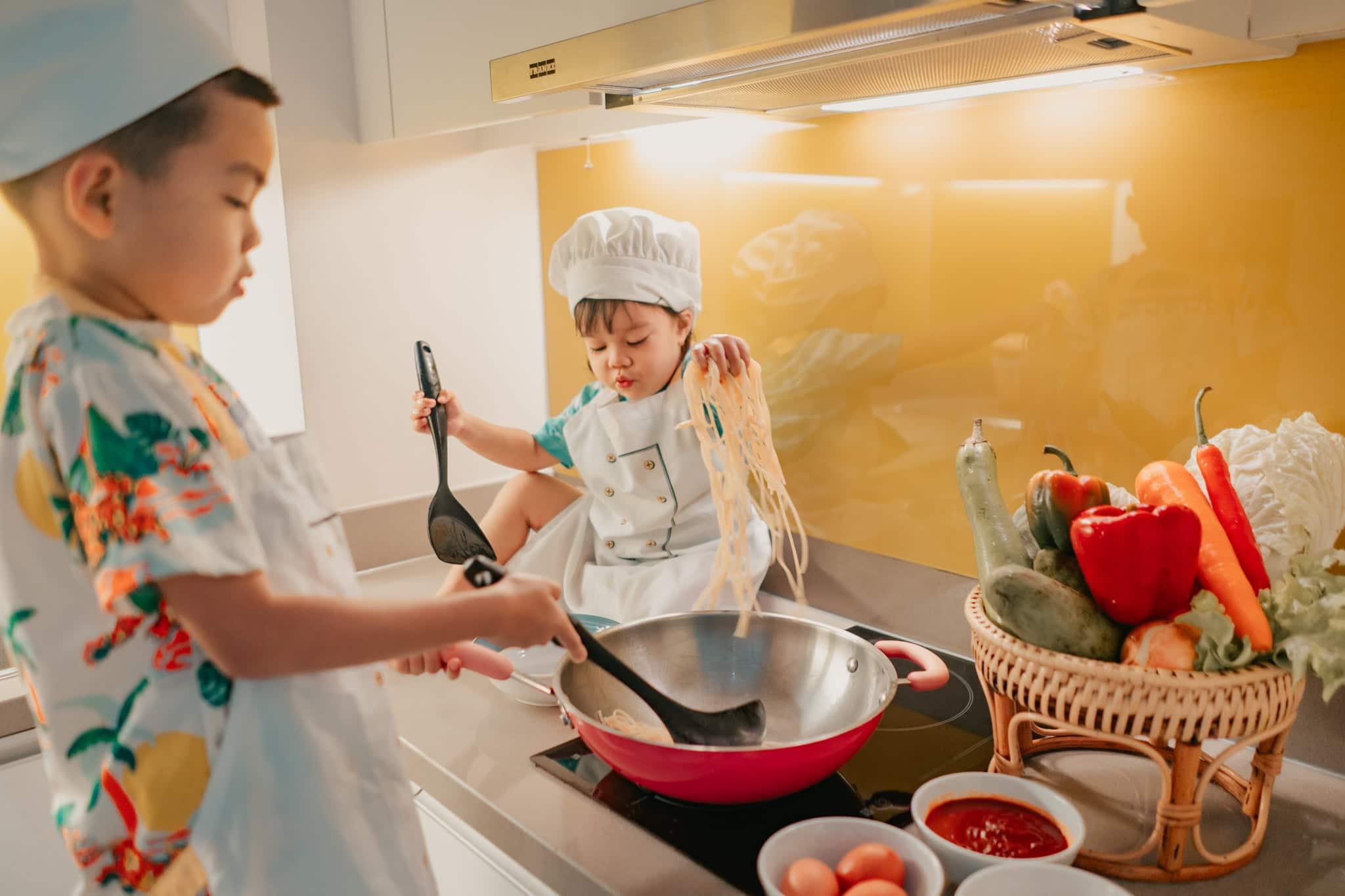 Cooking with your family or friend in your own in-room kitchen, Cassia Phuket