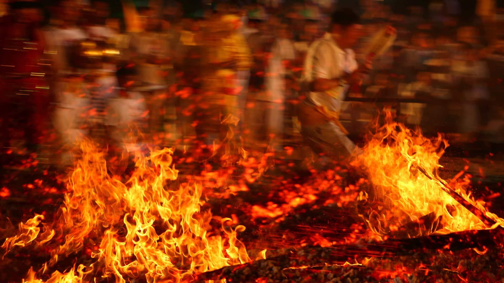 Phuket Vegetarian Festival Fire walking 