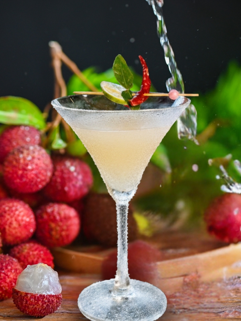 Sip the Lychee Tom Yum Margarita—sweet, zesty & lightly spiced. A vibrant Thai-inspired cocktail waiting for you to enjoy.